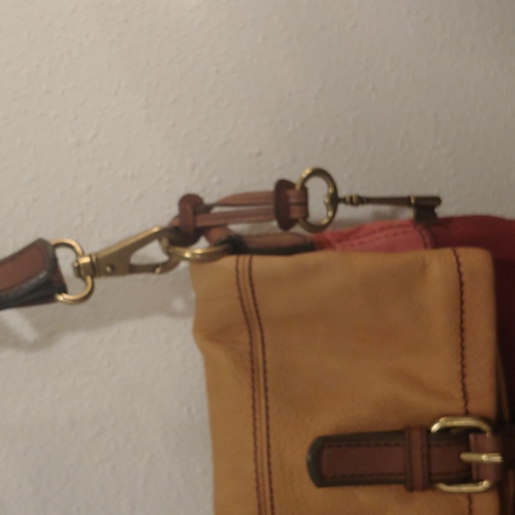 Fossil Explorer XL Bag Leather Multi Color Crossbody Folder Over Top - Picture 4 of 11